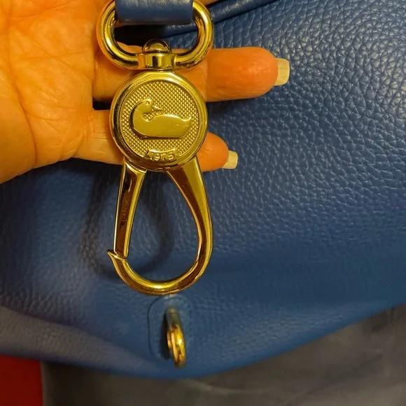 Dooney & Bourke Belvedere Lock Pebble Leather Hobo Shoulder Bag - Picture 5 of 9